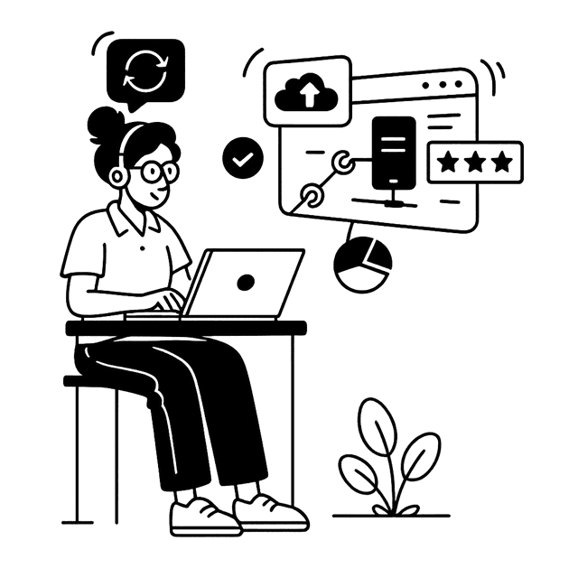 Software development illustration